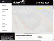 Tablet Screenshot of amgconstructionco.com